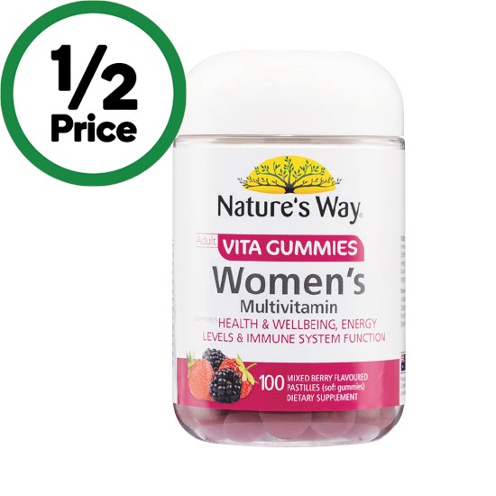 Nature’s Way Vita Gummies for Adults Women’s Multivitamin Pk 100~