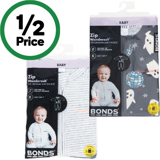 Bonds Zippy Wondersuit Assorted Pk 1