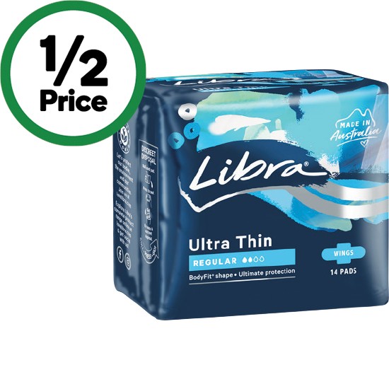 Libra Ultra Thin Pads Pk 6-14