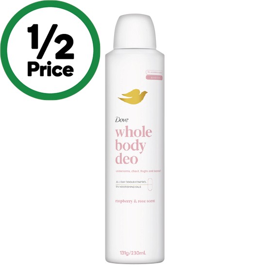Dove Whole Body Deodorant Raspberry & Rose 230ml