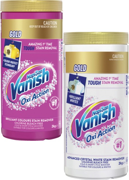 Vanish NapiSan Oxi Action Gold Stain Remover Powder 2kg