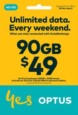 Optus $49 Prepaid SIM