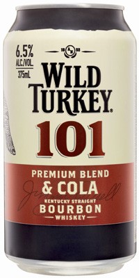 Wild Turkey & Cola 101 Cans 4x375mL