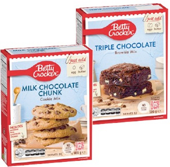 Betty Crocker Baking Mix 320‑500g Selected Varieties