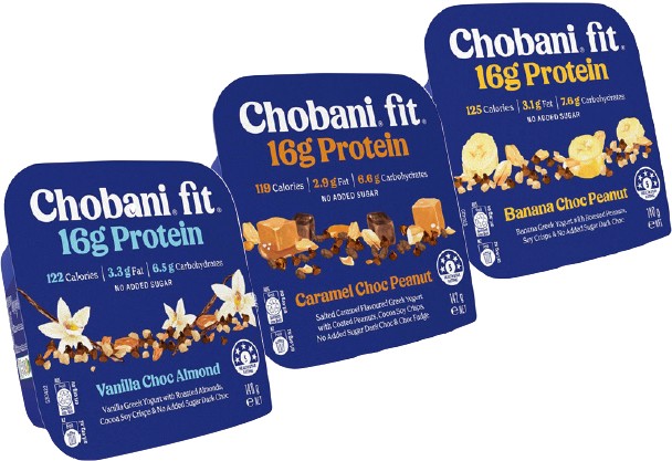 NEW Chobani Fit 16g Protein Greek Yogurt 140-142g Selected Varieties