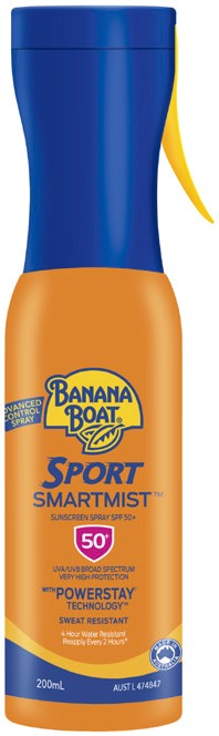 Banana Boat Sport SmartMist Sunscreen Spray SPF50+ 200mL**