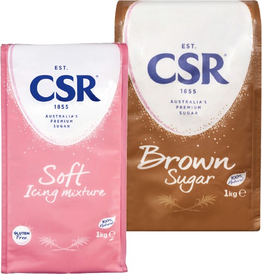 CSR Brown Sugar or Soft Icing Mixture 1kg