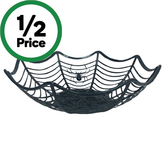 Halloween Spiderweb Bowl – Assorted