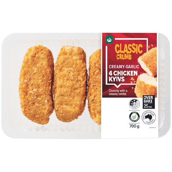 Woolworths Boneless Kyiv Varieties 700g with RSPCA Approved Chicken