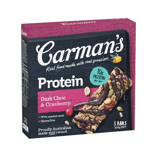 Carman’s Protein Bars 150-200g Pk 5
