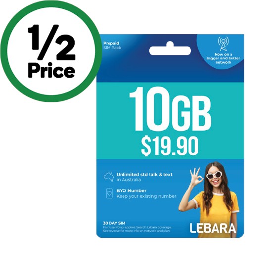 Lebara $19.90 Starter Pack§