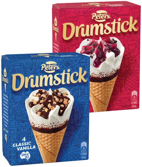 Peters Drumstick 4 Pack or Mini 6 Pack Selected Varieties