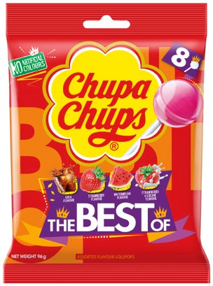 Chupa Chups The Best Of Lollipops 8 Pack or Fizzy Drinks 6 Pack