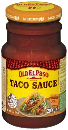 Old El Paso Taco Sauce 200g Selected Varieties