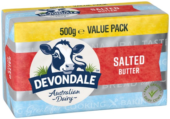 Devondale Butter Block 500g Selected Varieties