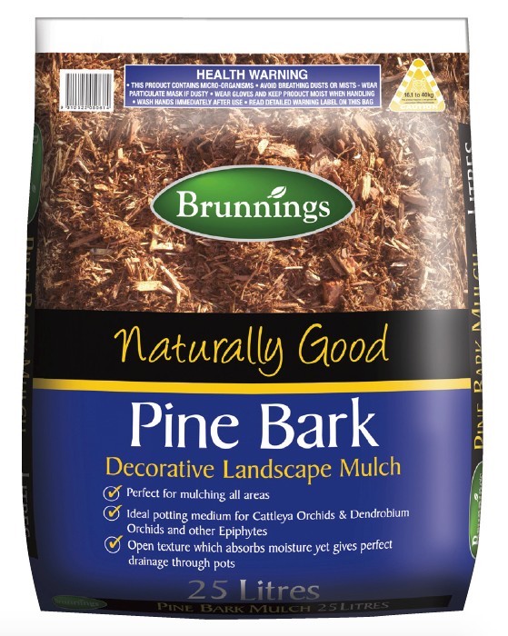 Brunnings Pine Bark Mulch 25 Litre