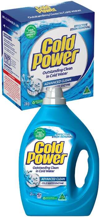 Cold Power Laundry Liquid 2 Litre or Powder 2kg Selected Varieties