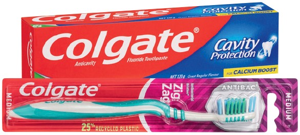 Colgate Toothpaste 110‑120g or Zig Zag Toothbrush 1 Pack Selected Varieties