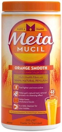 Metamucil Daily Fibre Supplement Orange Smooth Powder 283g