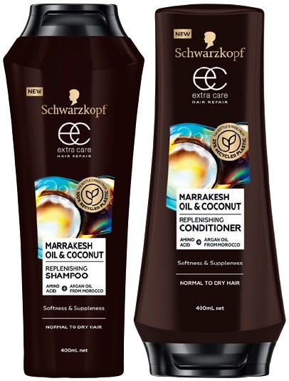 Schwarzkopf Extra Care Hair Repair Shampoo or Conditioner 400mL Selected Varieties