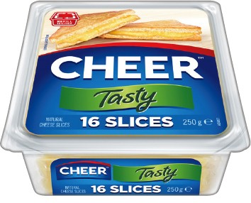 Cheer Cheese Slices 16 Pack Selected Varieties