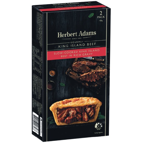 Herbert Adams Gourmet Pies 400-420g Pk 2