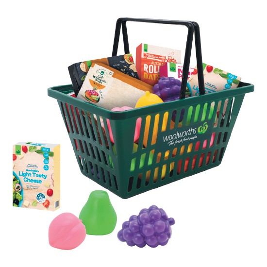 Mini Supermarket Basket with Accessories