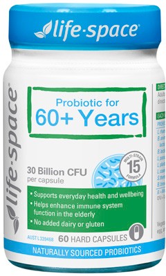 Life-Space Probiotic For 60+ Years 60 Capsules