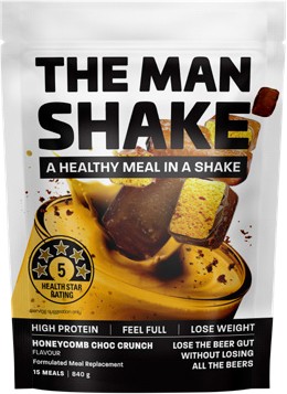 The Man Shake Honeycomb Choc Crunch Flavour 840g