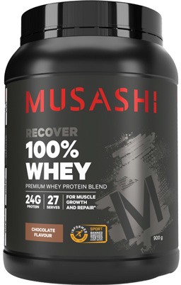 Musashi 100% Whey Protein Chocolate Flavour 900g
