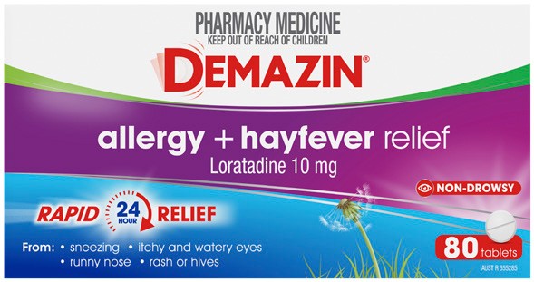 Demazin Allergy + Hayfever Relief 80 Tablets