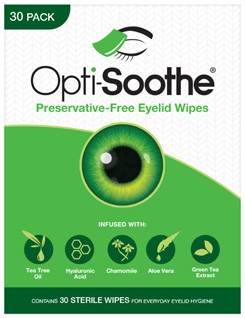 Opti-Soothe Preservative Free Eyelid Wipes 30 Pack