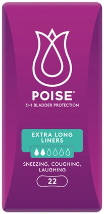 Poise Extra Long Liners 22 Pack