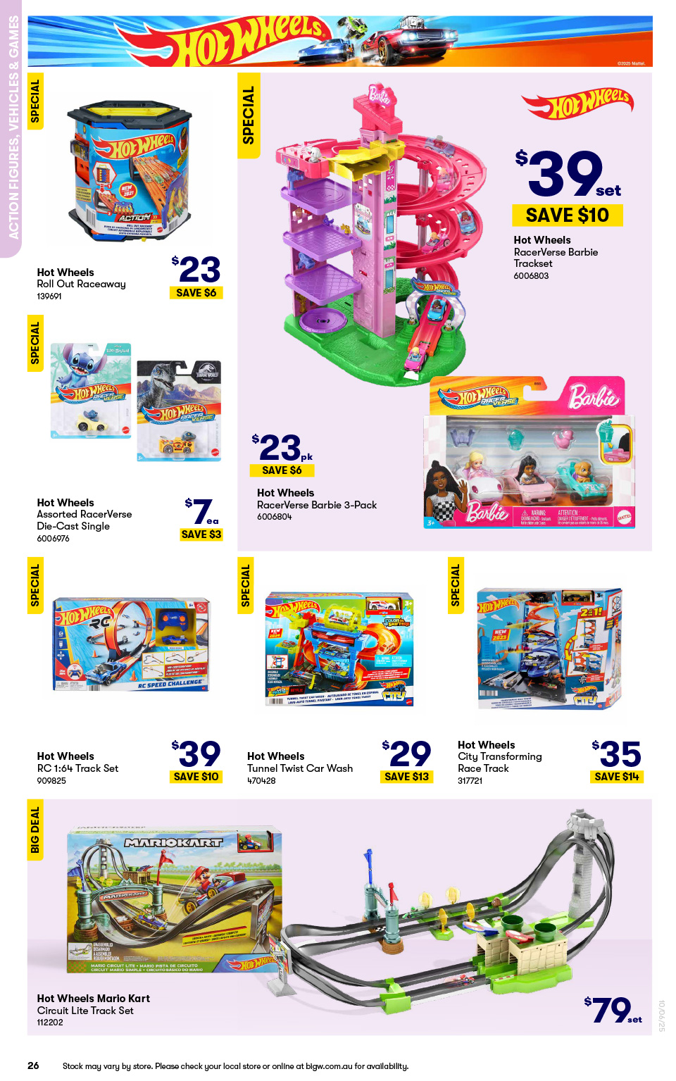 Hot Wheels RacerVerse Barbie 3-Pack