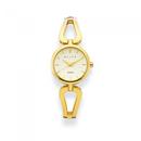 Elite-Ladies-Gold-Tone-Semi-Bangle-Watch Sale