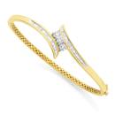 9ct-Gold-60mm-Diamond-Bangle Sale