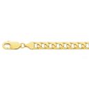 Solid-9ct-Gold-22cm-Bevelled-Square-Curb-Gents-Bracelet Sale