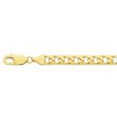 Solid-9ct-Gold-22cm-Bevelled-Square-Curb-Bracelet Sale
