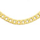 9ct-Gold-55cm-Bevelled-Curb-Gents-Chain Sale