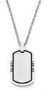 MY-Stainless-Steel-Polish-Matte-Lines-On-Border-Mens-Dogtag-Pendant Sale