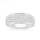 Silver-Centre-Square-Pave-CZ-Mens-Ring Sale