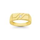 9ct-Gold-Diamond-Gent-Signet-Ring Sale