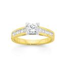 18ct-Two-Tone-Diamond-Engagement-Ring Sale