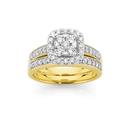 18ct-Gold-Two-Tone-Diamond-Bridal-Ring-Set Sale