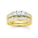 18ct-Gold-Two-Tone-Diamond-Bridal-Ring-Set Sale