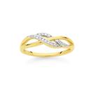 9ct-Gold-Diamond-Wave-Ring Sale