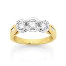 18ct-Gold-Two-Tone-Diamond-Trilogy-Ring Sale