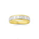 9ct-Two-Tone-Gents-Diamond-Ring Sale