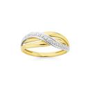 9ct-Gold-Diamond-Crossover-Ring Sale