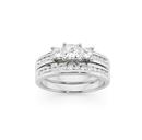 18ct-White-Gold-Diamond-Bridal-Ring-Set Sale